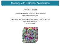 Topology with Biological Applications