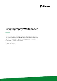 Cryptography Whitepaper