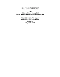 Eeo Public File Report