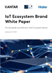 Iot Ecosystem Brand White Paper