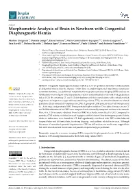 Morphometric Analysis of Brain in Newborn with Congenital Diaphragmatic Hernia