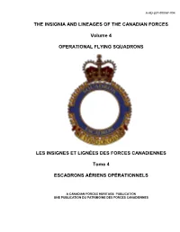 Official Lineages, Volume 4: Operational Flying Squadrons
