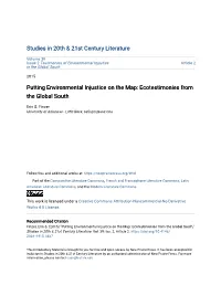 Putting Environmental Injustice on the Map: Ecotestimonies from the Global South