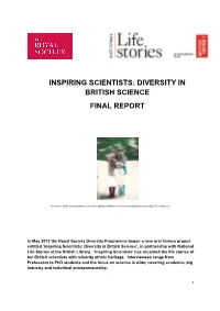 Royal Society Inspiring Scientists Final Report FINAL
