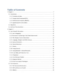 Table of Contents 1