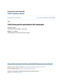 Tidal Locking and the Gravitational Fold Catastrophe