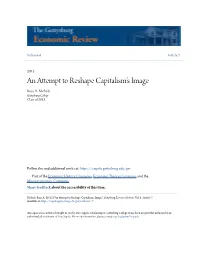 An Attempt to Reshape Capitalism's Image