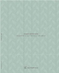Annual Report 2020 the Bank of N.T