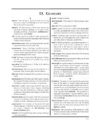 GLOSSARY a Anoxic a Lack of Oxygen