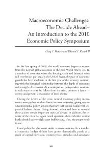 Macroeconomic Challenges: the Decade Ahead– an Introduction to the 2010 Economic Policy Symposium