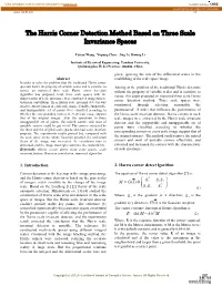 The Harris Corner Detection Method Based on Three Scale Invariance Spaces