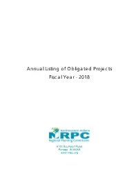 Annual List of Obligated Projects