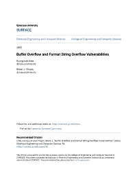 Buffer Overflow and Format String Overflow Vulnerabilities 3