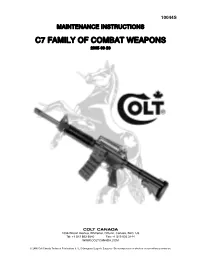 C7 Family of Combat Weapons 2005-009-220