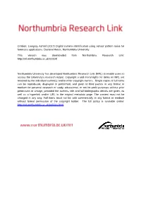 Digital Camera Identification Using Sensor Pattern Noise for Forensics Applications