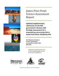 James Price Point Science Assessment Report