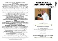 Parish of Ahamlish and Inishmurray Tributes Continue to Be Paid to the Late Fr