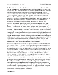 State Systemic Improvement Plan – Phase I State of Washington Part B
