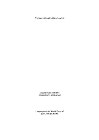 Tariana Texts and Cultural Context Compiled and Edited by Alexandra Y. Aikhenvald Languages of the World/Texts 07 LINCOM EUROPA
