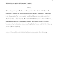 Transference and the Gateless Barrier