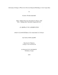 Addressing Challenges of Hierarchical Structural Equation Modeling in Animal Agriculture