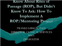 B.U.I.L.D. Rites of Passage/Mentoring Project