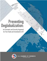 Preventing Deglobalization: an Economic and Security Argument for Free Trade and Investment in ICT Sponsors