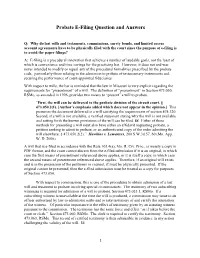 Probate E-Filing Question and Answers