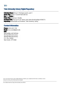 Yale University Library Digital Repository Contact Information