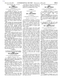 Extensions of Remarks E111 HON. ED WHITFIELD HON. RICHARD