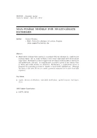 Max-Stable Models for Multivariate Extremes