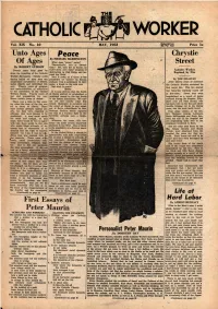 Peter Maurin Persona List Peter Maurin