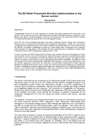 The WFD Implementation in the Iberian Context
