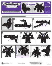 Transformers Cybertron Dark Scorponok Instructions
