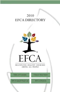 2010 EFCA Directory CD Version