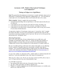 Astronomy A305 - Modern Observational Techniques Lab Assignment 7