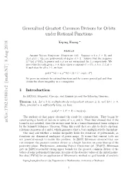 Generalized Greatest Common Divisors for Orbits Under Rational