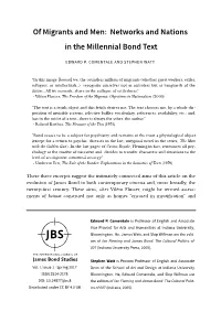 Of Migrants and Men: Networks and Nations in the Millennial Bond Text