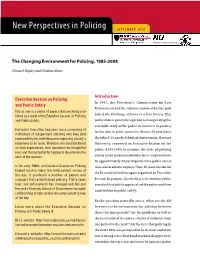 The Changing Environment for Policing, 1985-2008