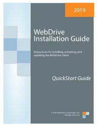Webdrive Installation Guide