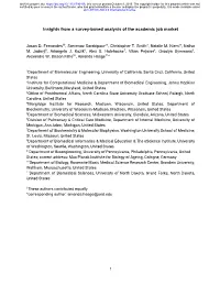 Insights from a Survey-Based Analysis of the Academic Job Market