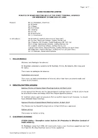 Page 1 of 7 DAVID MACBRAYNE LIMITED MINUTES of BOARD