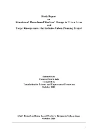 Study Report on Situation of Home-Based Workers' Groups In