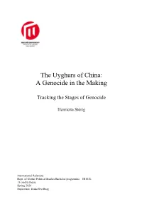 The Uyghurs of China: a Genocide in the Making