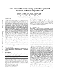 A User-Centered Concept Mining System for Query and Document Understanding at Tencent