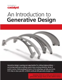 An Introduction to Generative Design