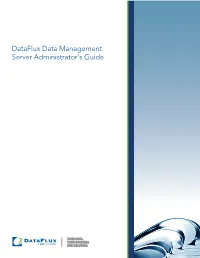 Dataflux Data Management Server Administrator's Guide This Page Is Intentionally Blank