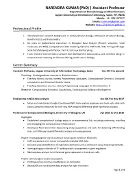NARENDRA KUMAR (Phd) | Assistant Professor