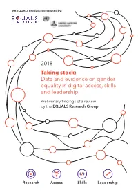 Taking Stock: Data and Evidence on Gender Equality in Digital Access, Skills and Leadership