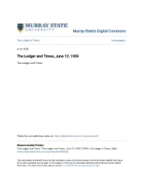 The Ledger and Times, June 12, 1959